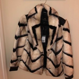 Faux Fur Moto Jacket